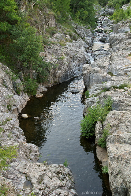 Photo de la rivire de la Gluyere en aval d'Albon d'Ardche