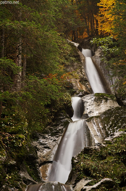 Photographie de la cascade de la Diomaz  Bellevaux