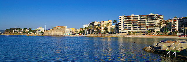 Photo du quartier du mourillon. Toulon