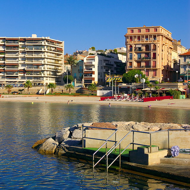 Photographie du quartier du mourillon. Toulon