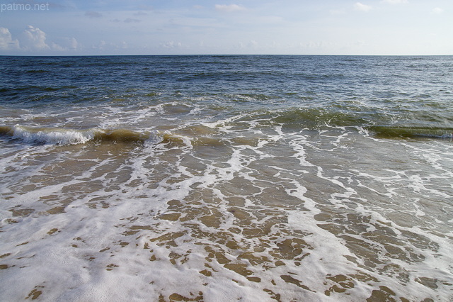 Photo de l'océan atlantique près de Guidel en Bretagne