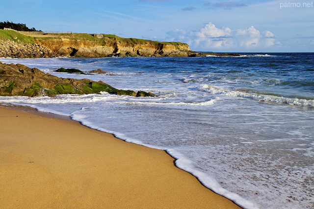 Photo de l'ocan atlantique en Bretagne prs de Guidel dans le Morbihan