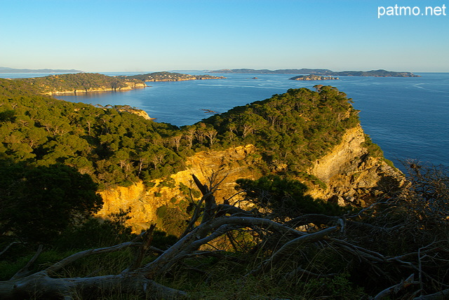 Photo de la presqu'le de giens et de l'le de porquerolles