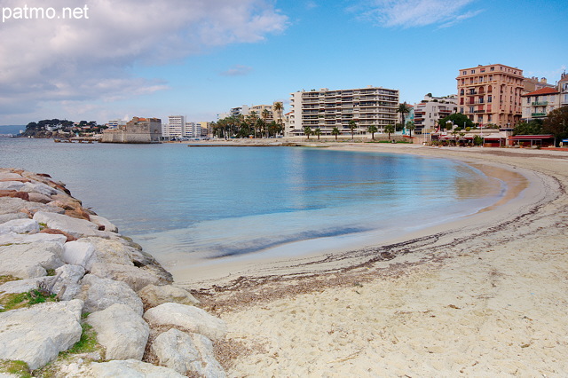 Photo des plages et du quartier du Mourillon  Toulon