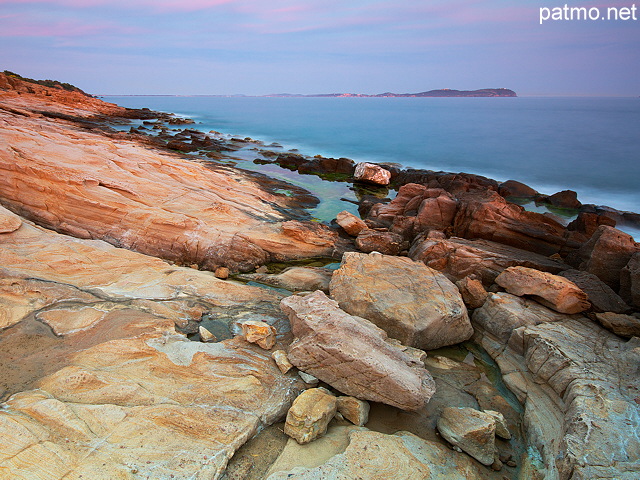 Image de la plage du Bau Rouge  Carqueiranne en Provence