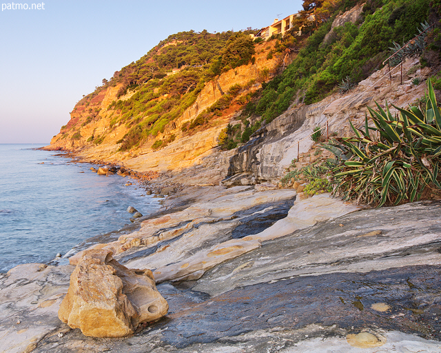 Photo de la plage du Bau Rouge  Carqueiranne en Provence