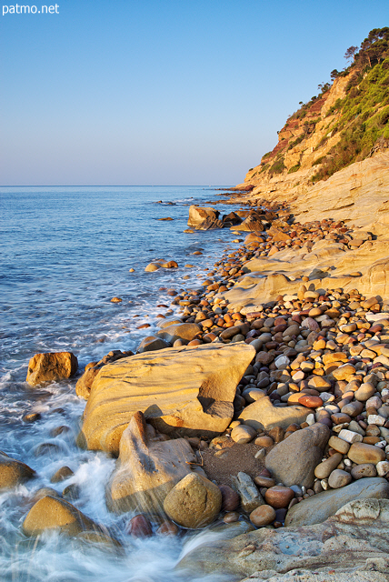 Photo des plages rocheuses du Bau Rouge  Carqueiranne