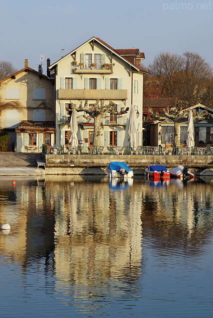 Photo du port de Nernier sur le lac Lman