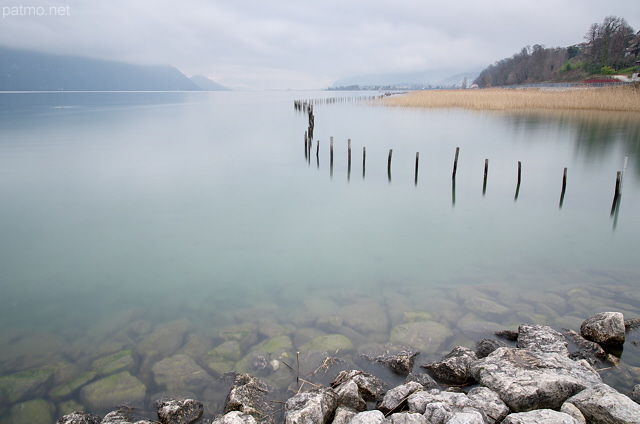 Photo of lake Bourget between Aix les Bains and Chambery