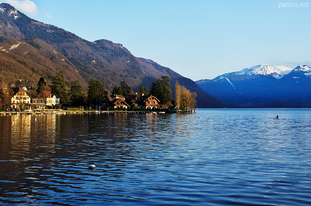 Image du lac d'Annecy à Talloires