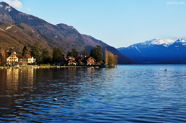 Image du lac d'Annecy  Talloires