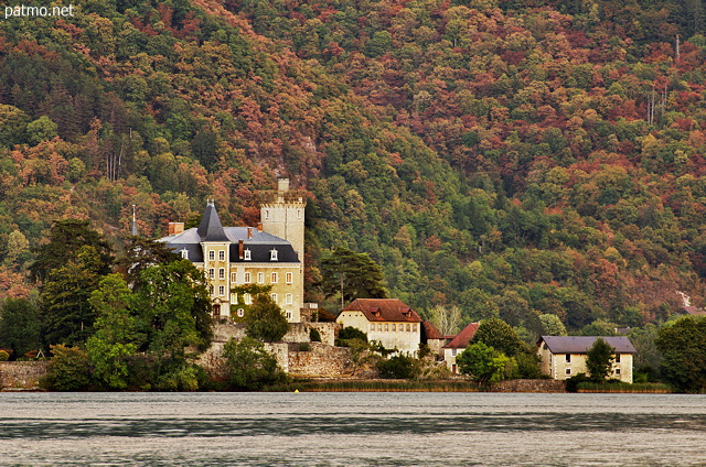 Image du chteau de Duingt ou chteau de Ruphy vu depuis Saint Jorioz