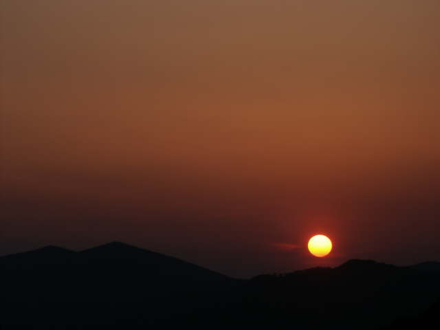 coucher de soleil massif des maures