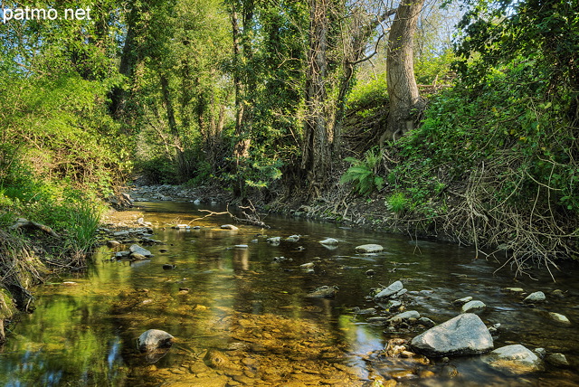 Photographie HDR de la rivire de la Malire dans le Massif des Maures