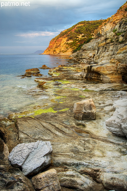 Photo HDR de la cte Mditerranenne  Carqueiranne