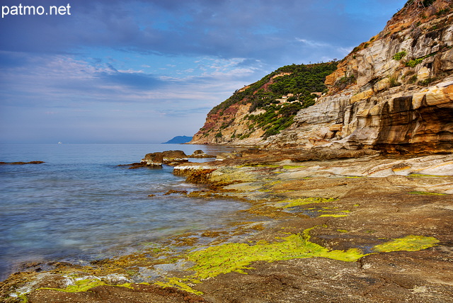 Image HDR de la plage du Bau Rouge  carqueiranne