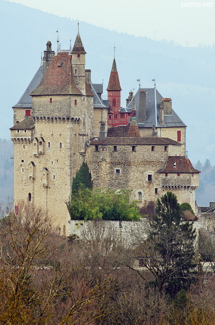 Picture of the old castle in Menthon Saint Bernard