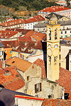 Photo du clocher de la ville de Corte vu depuis la citadelle - Haute Corse