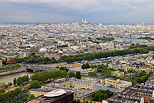 Photo de Paris, de la Seine et de la basilique du Sacr Coeur en arrire plan