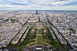 Image of Paris with Champ de Mars and Montparnasse tower viewed from Eiffel tower