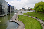 Photo de la Gode et de la Cit des Sciences de la Villette