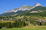 Photographie d'un paysage du Massif des Bauges autour du village de la Compte