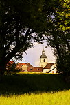 Photo du clocher du village de Chaumont en Haute Savoie