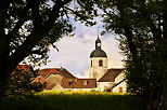 Image des toits et du clocher du village de Chaumont en Haute Savoie