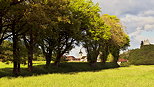 Photo de la campagne de Haute Savoie au printemps autour du village de Chaumont