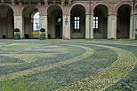 Image de la cour  intrieure du Palais Royal de la ville de Turin en Italie