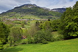 Photo de campagne et montagne du Massif des Bauges autour de Bellecombe