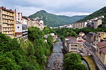 Photo de la rivire de la Bienne traversant la ville de Saint Claude dans le Jura