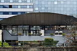 Image of a modern building around the train station in Annecy