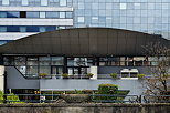 Image of a modern building around the train station in Annecy