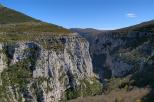 Photo des gorges du Verdon vue depuis la rive gauche