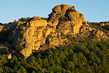 Image du rocher de Roquebrune sur Argens dans la lumire du soir