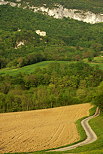 Photo d'un paysage  rural autour du chteau d'Arcine en Haute Savoie