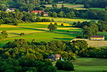 Photographie d'un paysage de campagne en Haute Savoie