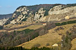 Photographie du paysage du Haut Jura en fin d'hiver prs du village des Bouchoux