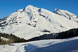 Image de Merdassier et l'Etale depuis le Plateau de Beauregard dans le Massif des Aravis