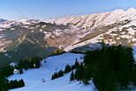 Photo de la Chane des Aravis au dessus de la valle de La Clusaz