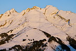 Photographie de l'Aiguille de Borderan vue depuis la Pointe de Beauregard