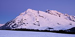 Image d'un crpuscule d'hiver sur Merdassier et l'Etale dans le Massif des Aravis