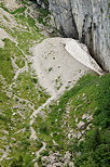 Photo d'un reste de nv dans les pentes du Col de l'Encrennaz