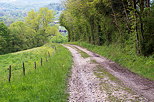 Image d'un chemin rural dans la campagne de Haute Savoie