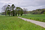 Photo d'un paysage rural traversé par une route de campagne