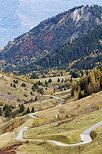 Image de l'automne autour de la route du Col de Glandon en Maurienne