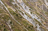 Image de l'rosion sur les pentes des montagnes de la Maurienne