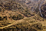 Paysage d'automne dans les montagnes de la Maurienne autour du Col du Glandon