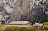 Image of an alpine chalet in the mountains above Annecy lake